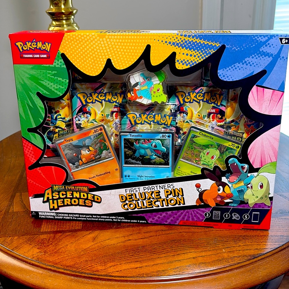 Pokémon mega evolution ascended hero’s deluxe pin collection